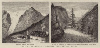 Proces De Tourville, szkice w Tyrolu autorstwa English School